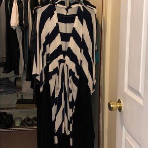 Stripe Low Cut Dress